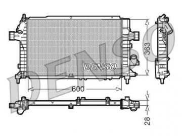 Радиатор двигателя DRM20104 (Denso)