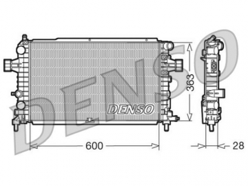 Радіатор двигуна DRM20105 (Denso)