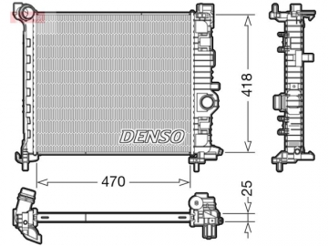 Радиатор двигателя DRM20115 (Denso)