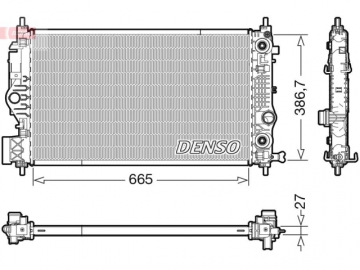 Радиатор двигателя DRM20126 (Denso)