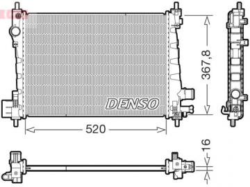 Радиатор двигателя DRM20127 (Denso)