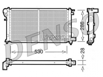 Радиатор двигателя DRM21004 (Denso)