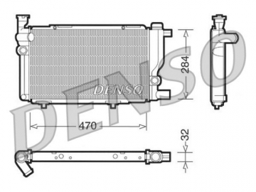 Радиатор двигателя DRM21013 (Denso)