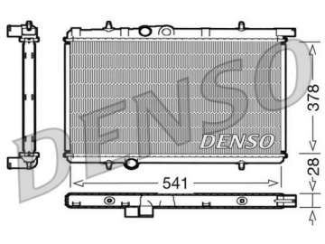 Радіатор двигуна DRM21021 (Denso)