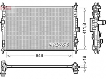 Радиатор двигателя DRM21103 (Denso)