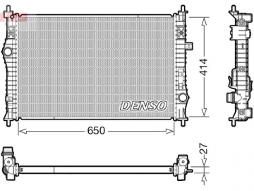Радиатор двигателя DRM21104 (Denso)