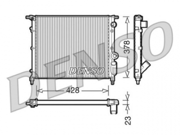 Радиатор двигателя DRM23004 (Denso)