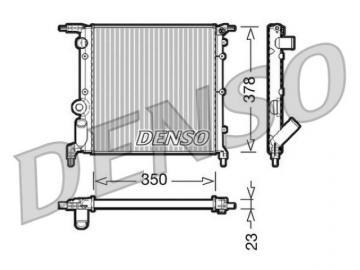 Радиатор двигателя DRM23005 (Denso)