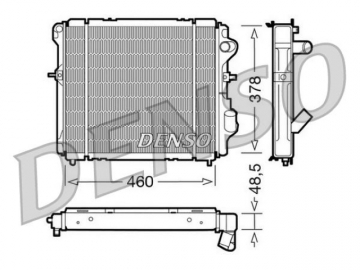 Радиатор двигателя DRM23007 (Denso)