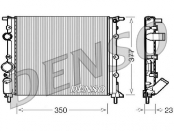 Радиатор двигателя DRM23010 (Denso)