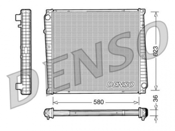Радиатор двигателя DRM23017 (Denso)