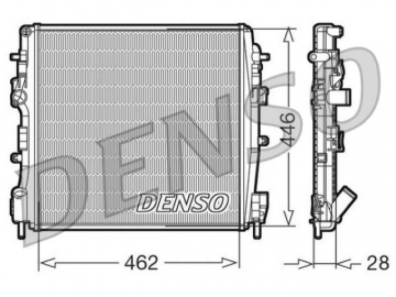 Радиатор двигателя DRM23018 (Denso)