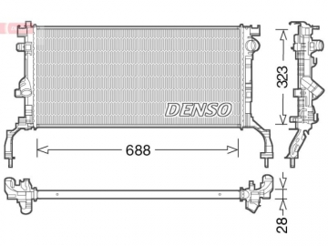 Engine Radiator DRM23038 (Denso)