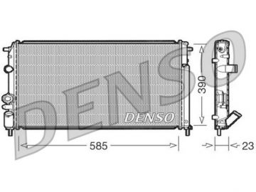 Радіатор двигуна DRM23053 (Denso)