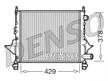 Радіатор двигуна DRM23082 (Denso)