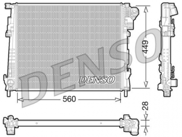 Радиатор двигателя DRM23094 (Denso)