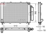 Радиатор двигателя DRM23103 (Denso)