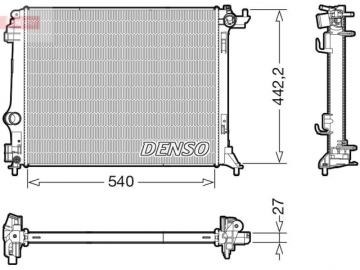 Радиатор двигателя DRM23116 (Denso)