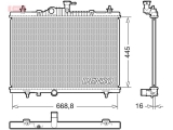Радиатор двигателя DRM23118 (Denso)