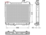 Радиатор двигателя DRM23119 (Denso)