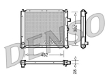 Радиатор двигателя DRM24013 (Denso)