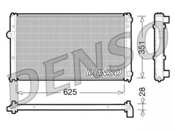 Радиатор двигателя DRM26001 (Denso)
