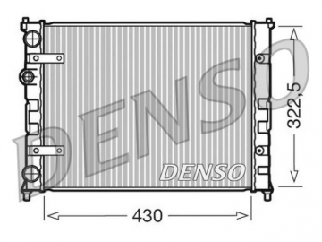 Радиатор двигателя DRM26007 (Denso)