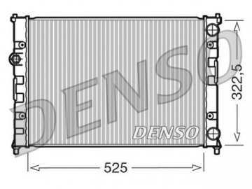 Радіатор двигуна DRM26008 (Denso)