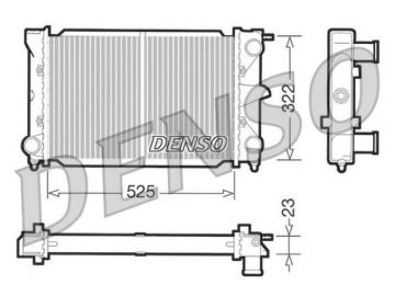 Радіатор двигуна DRM32003 (Denso)