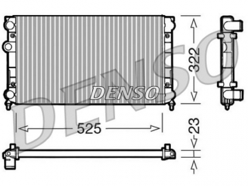 Радіатор двигуна DRM32005 (Denso)
