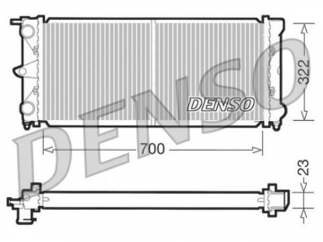 Радиатор двигателя DRM32021 (Denso)