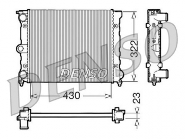 Engine Radiator DRM32022 (Denso)
