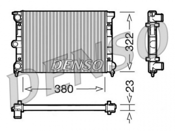 Радіатор двигуна DRM32032 (Denso)
