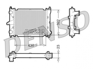 Радіатор двигуна DRM32033 (Denso)