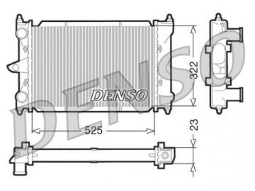 Радіатор двигуна DRM32034 (Denso)