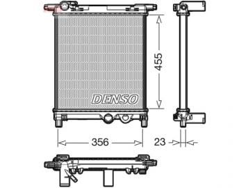 Радіатор двигуна DRM32036 (Denso)
