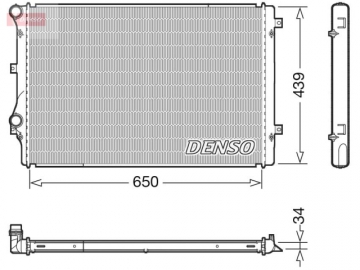 Радиатор двигателя DRM32041 (Denso)