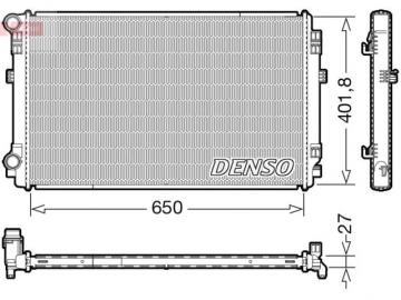 Радиатор двигателя DRM32048 (Denso)