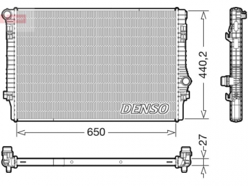 Радіатор двигуна DRM32049 (Denso)