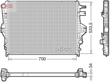 Радіатор двигуна DRM32050 (Denso)