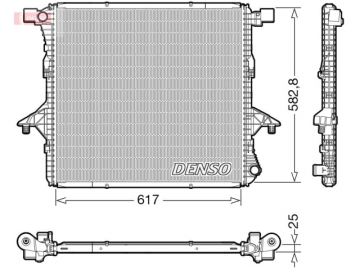 Радіатор двигуна DRM32052 (Denso)