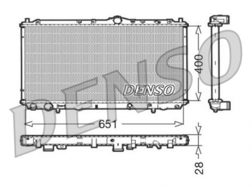 Радіатор двигуна DRM33060 (Denso)