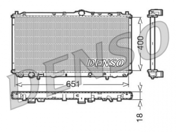Engine Radiator DRM33061 (Denso)