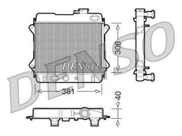 Радиатор двигателя DRM34001 (Denso)
