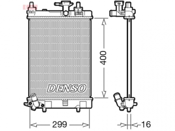 Радиатор двигателя DRM35003 (Denso)