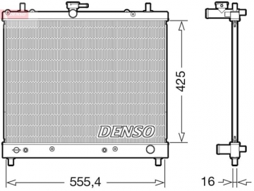 Радиатор двигателя DRM35006 (Denso)
