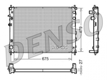 Радиатор двигателя DRM36012 (Denso)