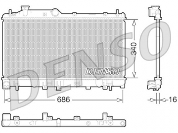 Радиатор двигателя DRM36013 (Denso)