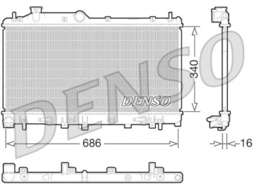 Радиатор двигателя DRM36015 (Denso)