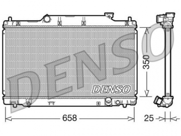 Радиатор двигателя DRM40007 (Denso)